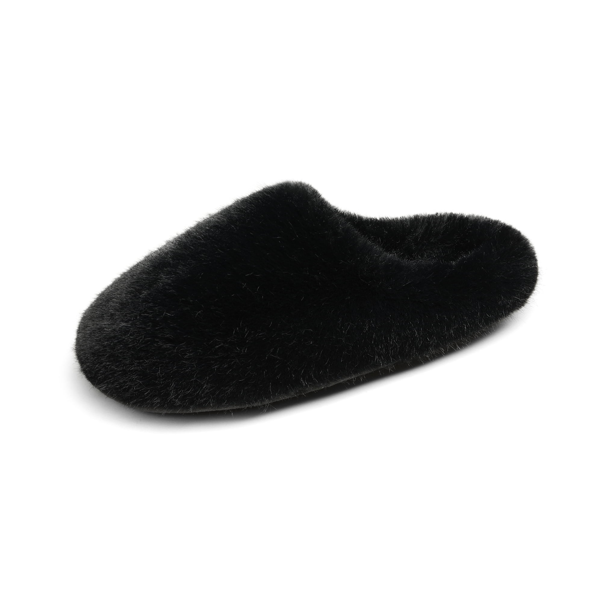 DREAM PAIRS Plush Fuzzy Slippers For Women Slip on Indoor Winter House ...