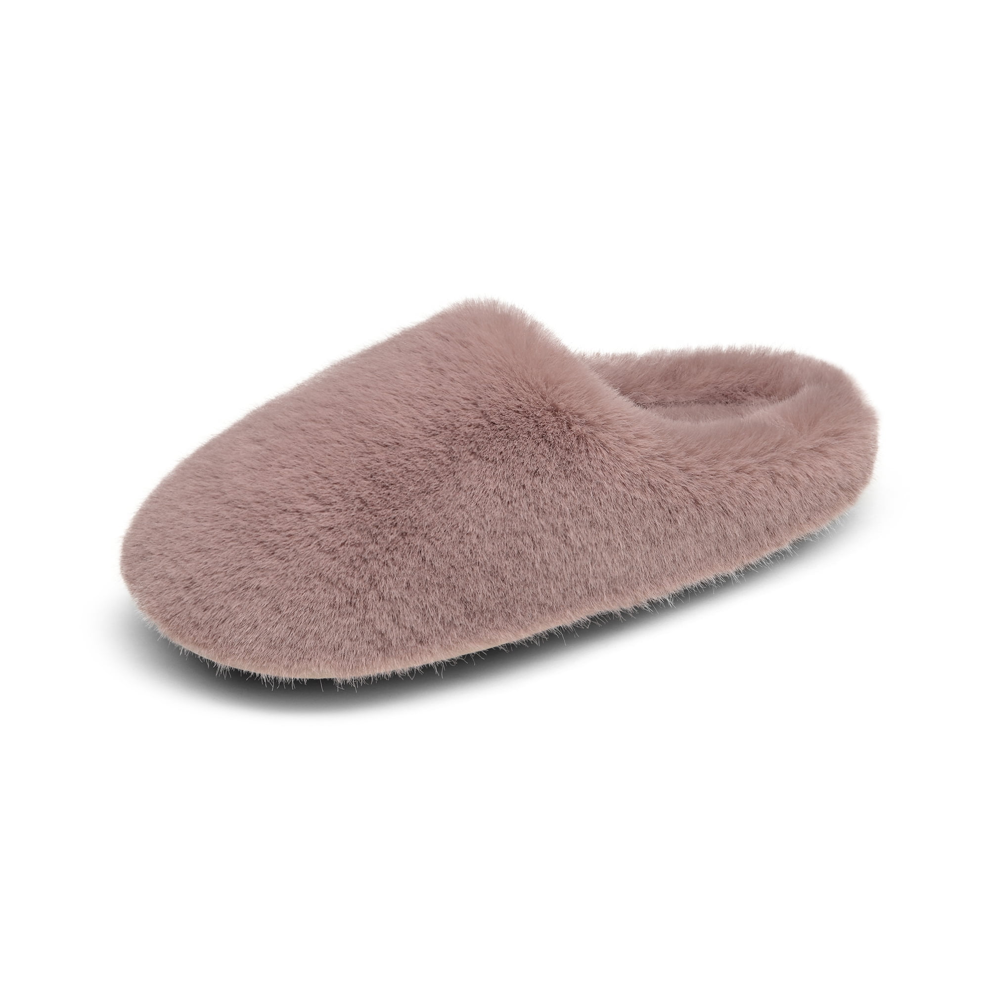 DREAM PAIRS Plush Fuzzy Slippers For Women Slip on Indoor Winter House ...