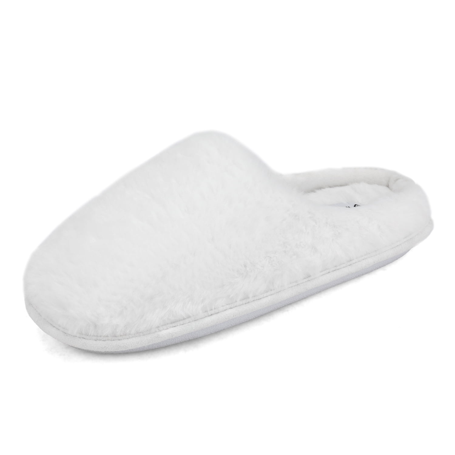 DREAM PAIRS Plush Fuzzy Slippers For Women Slip on Indoor Winter House Slippers Women's Bedroom