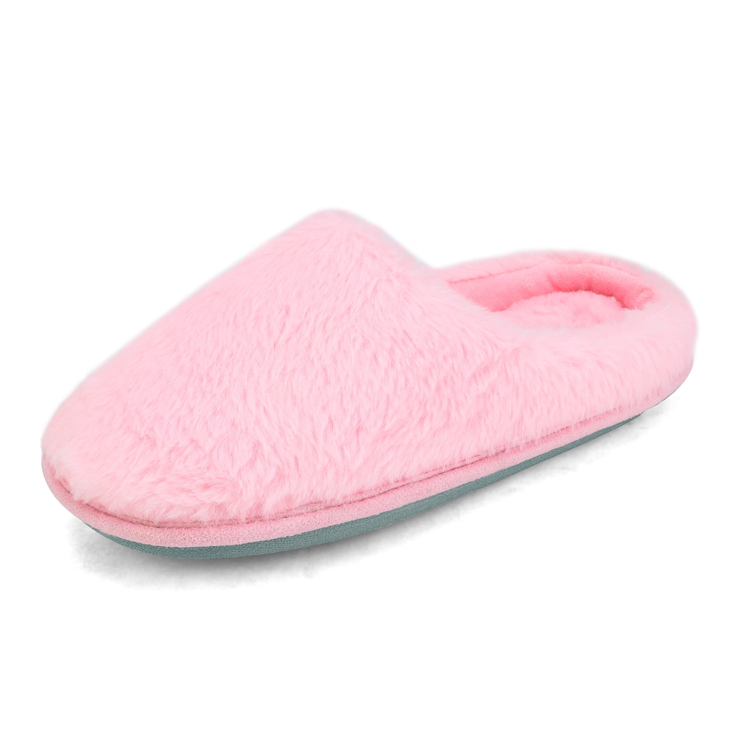 DREAM PAIRS Plush Fuzzy Slippers For Women Slip on Indoor Winter House Slippers Women's Bedroom ...
