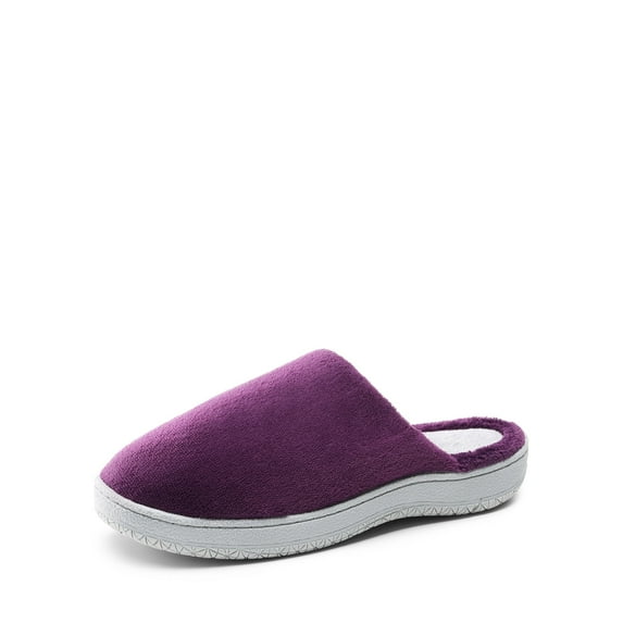 DREAM PAIRS Slippers For Women Memory Foam Winter Slippers Faux Fur Anti-slip House Slippers 