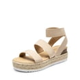 thumbnail image 1 of DREAM PAIRS Strappy Espadrille Platform Wedge Sandals for Women Dressy Summer, Comfortable Open Toe Sandals with Cushioned Insole and Ankle Strap Buckle, 1 of 7