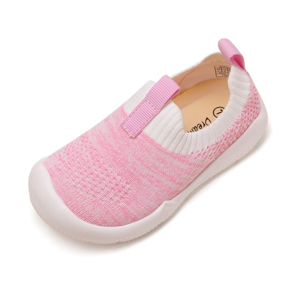 DREAM PAIRS Toddler Boys Girls Comfort Walking Shoes Lightweight Slip-on Sneakers(Toddler/Little Kid) SDFS221K PINK Size 6T