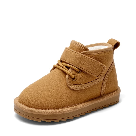 DREAM PAIRS Toddler Boys' Girls' Winter Ankle Boots, Warm Kids Walking Boots with Spacious Toe Box, Easy On and Off, Anti-Slip Outsole