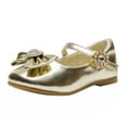 thumbnail image 1 of DREAM PAIRS Toddler Girls Mary Jane Front Bow Heart Rhinestone Buckle Ballerina Flat, 1 of 5