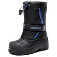 thumbnail image 1 of Dream Pairs Unisex Kids Waterproof Winter Snow Boots, Mid Calf Black, Size 12 M, 1 of 6