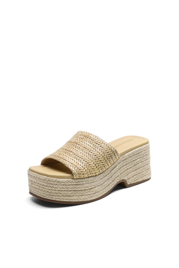 Wedges Slides Sandals for Women Platform Open Toe Espadrilles sandals Comfortable Fashion Beach Sandals Suitable for Vocation Dressy Outdoor Summer Shoes