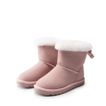 DREAM PAIRS Girls Faux Fur Lined Ankle Snow Boots Winter...
