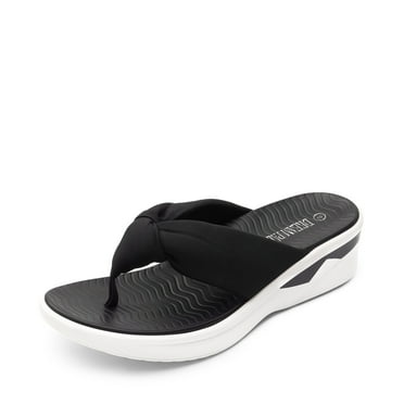 DREAM PAIRS Women Platform Flip Flops for Women Soft Thong Sandals Summer Casual Lightweight Comfortable Flat Slippers Walking Shopping Gathering Vacation Shoes