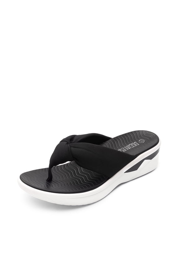 Women Platform Flip Flops for Women Soft Thong Sandals Summer Casual Lightweight Comfortable Flat Slippers Walking Shopping Gathering Vacation Shoes