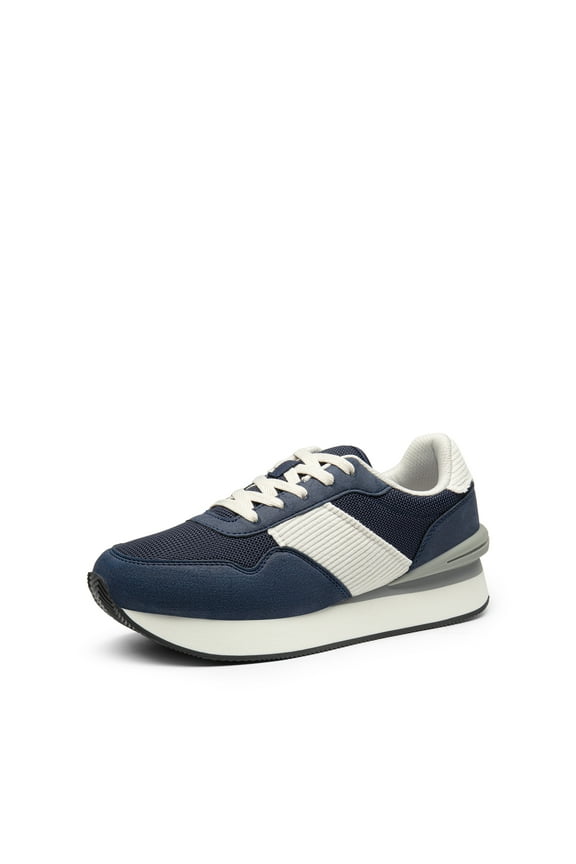 Women Sneakers Tennis Ray Walking Platform Chunky Comfortable Lightweight Lace Up Casual Fashion Sneaker