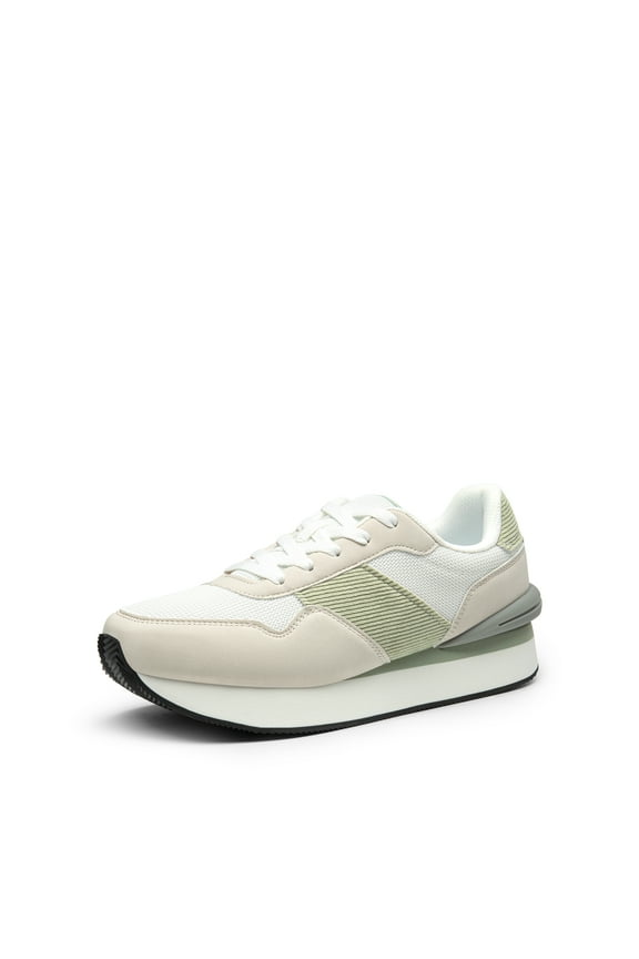 Women Sneakers Tennis Ray Walking Platform Chunky Comfortable Lightweight Lace Up Casual Fashion Sneaker