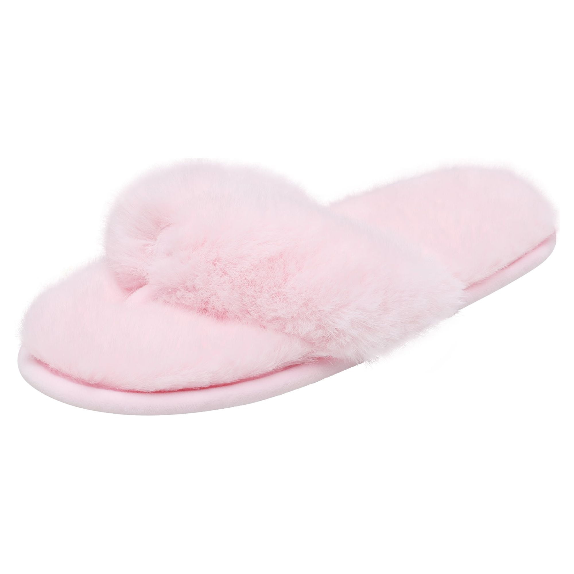 DREAM PAIRS Women Soft Faux Fur Thong SLippers Women's Slip on House  Slippers Fuzzy Warm Houseslippers Shoes SPA-03 PURPLE Size 10 
