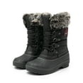 thumbnail image 1 of Women Waterproof Snow Boots Outdoor Mid Calf Lace Up Winter Warm Snow Boots US, 1 of 5