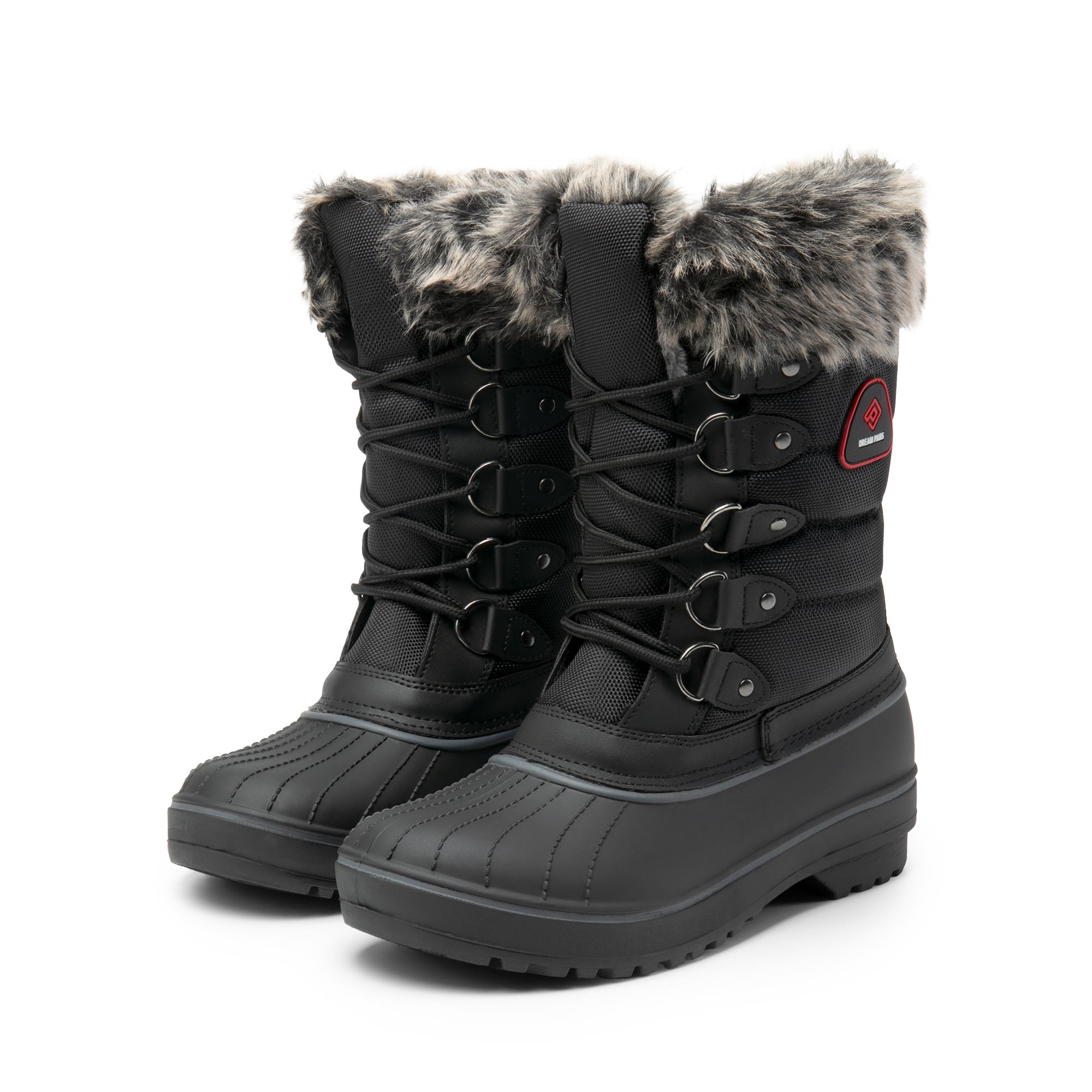 DREAM PAIRS Women Waterproof Snow Boots Black, Kuwait Ubuy