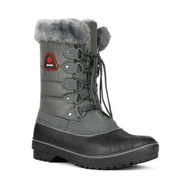 DREAM PAIRS Women Winter Mid Calf insulation Waterproof Faux Snow Boots