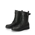 thumbnail image 1 of DREAM PAIRS Women's Ankle Boots Winter Lace up Mid Calf Military Combat Bootie, 1 of 8