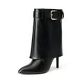 thumbnail image 1 of DREAM PAIRS Women's Ankle High Boots Pointed Toe Stiletto Heel Slip On Fashion Dress Boots with Buckle Strap, 1 of 8
