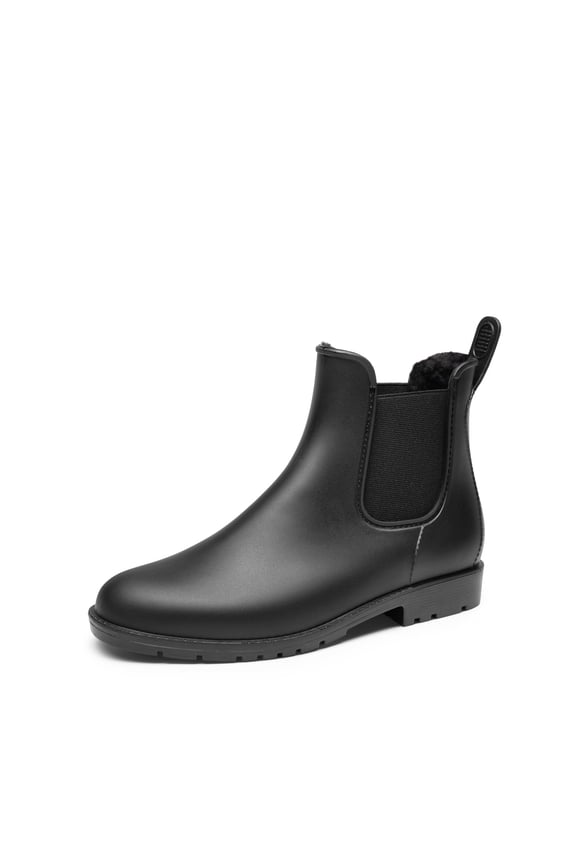 Women's Ankle Rain Boots Chelsea Short Boots Waterproof Elastic Slip On Lightweight Comfortable Garden Outdoor Shoes