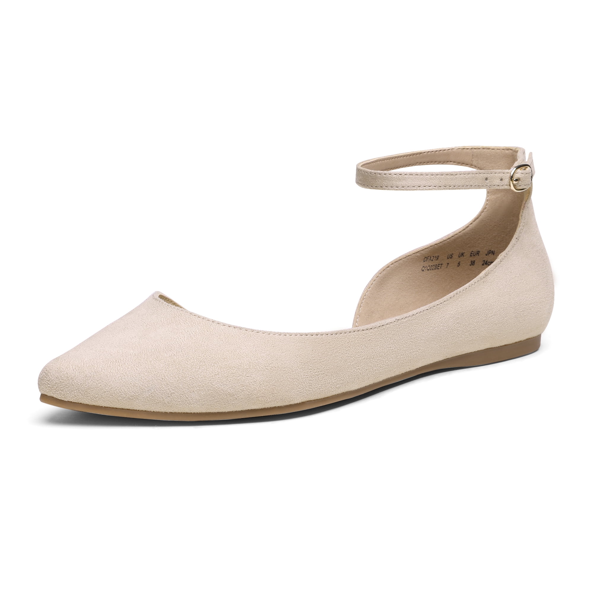 DREAM PAIRS Women’s Ankle Strap Comfortable Dress Ballet D'Orsay Flats ...