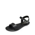 thumbnail image 1 of DREAM PAIRS Women's Ankle Strap Flat Sandals Open Toes One Band Buckle Summer Dressy Sandals, 1 of 7