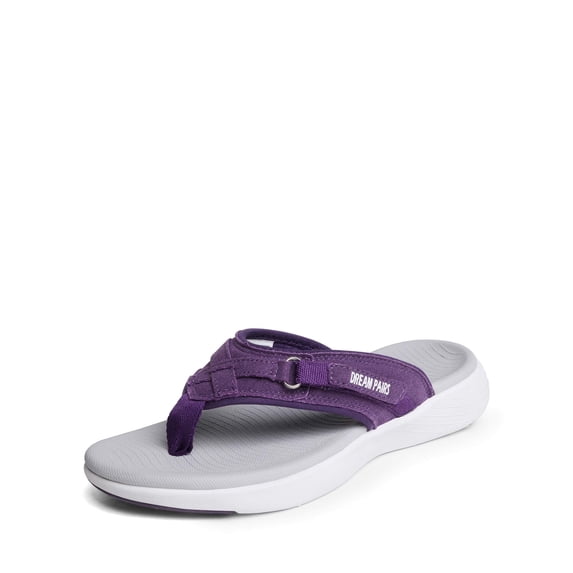 DREAM PAIRS Women's Arch Support Flip Flops Comfortable Thong Sandals for Indoor and Outdoor Wear