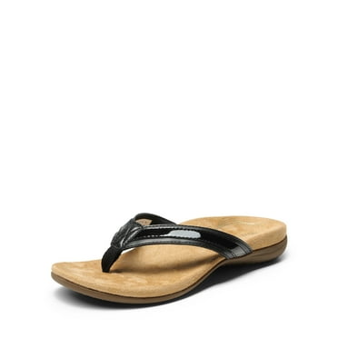 DREAM PAIRS Women's Arch Support Flip Flops with Soft Cushion Comfort for Effortless Walking on the Beach