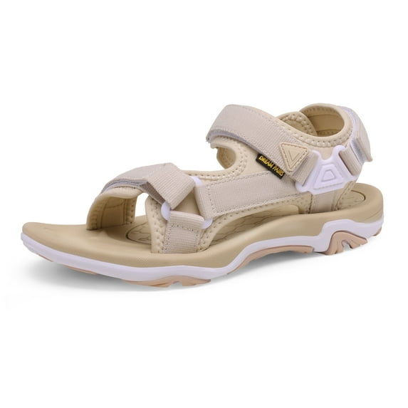 DREAM PAIRS Women’s Arch Support Hiking Sandals Sport Outdoor Athletic Comfortable Summer Beach Water Sandals DSA214 BEIGE Size 10
