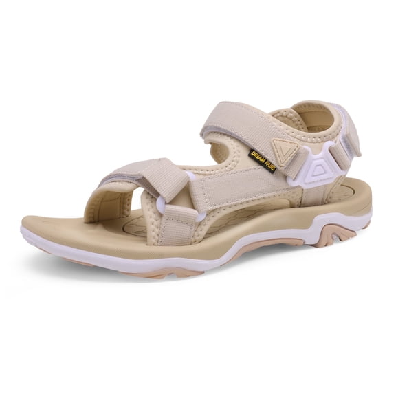 DREAM PAIRS Women’s Arch Support Hiking Sandals Sport Outdoor Athletic Comfortable Summer Beach Water Sandals DSA214 BEIGE Size 9