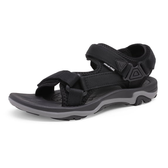 DREAM PAIRS Women’s Arch Support Hiking Sandals Sport Outdoor Athletic Comfortable Summer Beach Water Sandals DSA214 BLACK Size 11