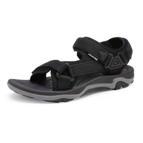 DREAM PAIRS Women’s Arch Support Hiking Sandals Sport Outdoor Athletic Comfortable Summer Beach Water Sandals DSA214 BLACK Size 5