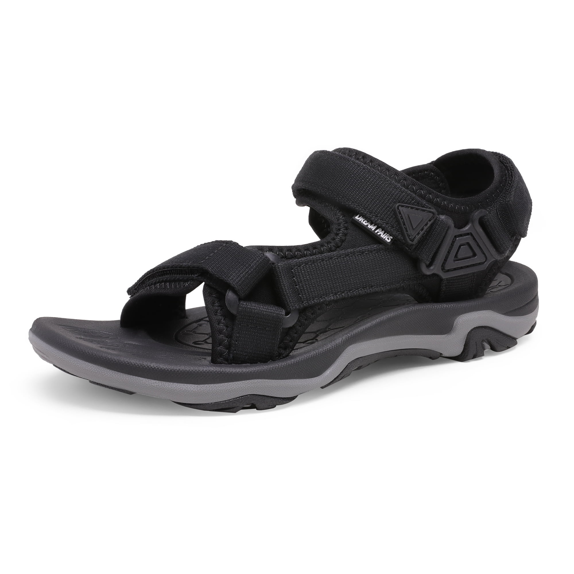 Women’s Arch Support Hiking Sandals Sport Outdoor Athletic Comfortable Summer Beach Water Sandals DSA214 BLACK Size 9