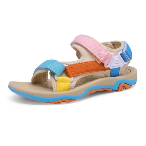 Women’s Arch Support Hiking Sandals Sport Outdoor Athletic Comfortable Summer Beach Water Sandals DSA214 RAINBOW Size 11