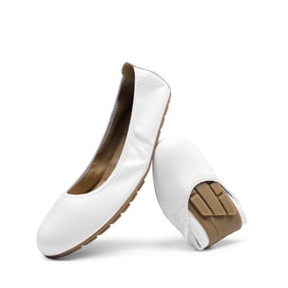 BURUDANI Women’s Ballet Flats Foldable Round Toe Dressy Comfortable Slip On Dress Shoes