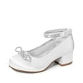 thumbnail image 1 of DREAM PAIRS Girls Dress Shoes Ankle Strap Princess Flats Chunky Heel Pump Party Wedding for Little Big Kid, 1 of 6