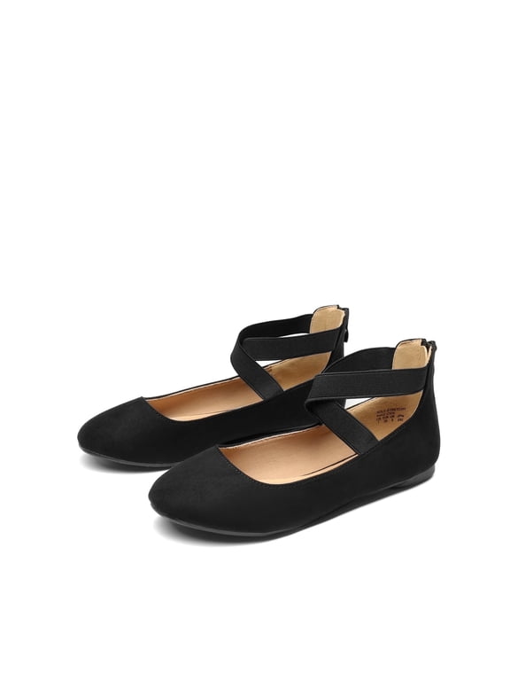 Women's Ballet Flats Stretchy Mary Jane Slip-Ons Lightweight & Comfortable for Work/Daily Wear