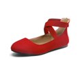 thumbnail image 1 of DREAM PAIRS Women's Ballet Flats Stretchy Mary Jane Slip-Ons Lightweight & Comfortable for Work/Daily Wear, 1 of 5