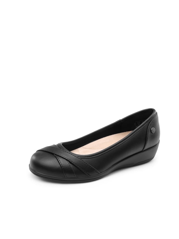 Women's Ballet Flats Work Dress Shoes Comfortable Slip On Dressy Flats for Women Wide Width