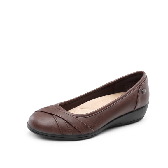 BURUDANI Women's Ballet Flats Work Dress Shoes Comfortable Slip On Dressy Flats for Women