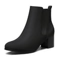 thumbnail image 1 of DREAM PAIRS Women’s Chelsea Ankle Booties Elastic Gore Slip‑On with Chunky Block Heel, 1 of 6
