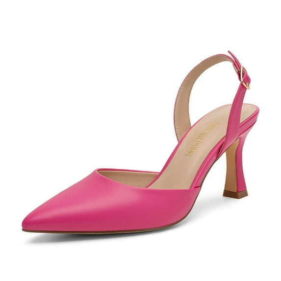 DREAM PAIRS Women's Chic Pointed-Toe Slingback Heels – Elegant & Versatile