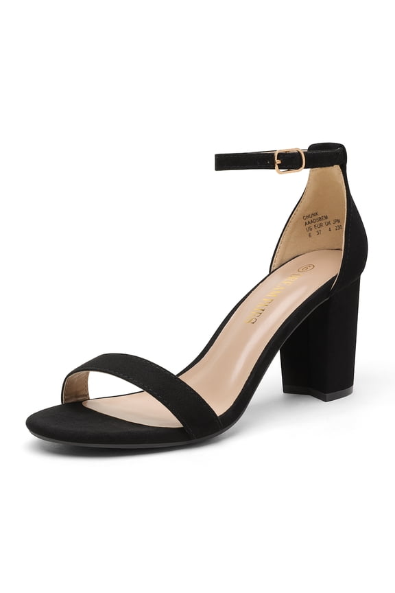 Women's Chunk Low Heel Pump Sandals