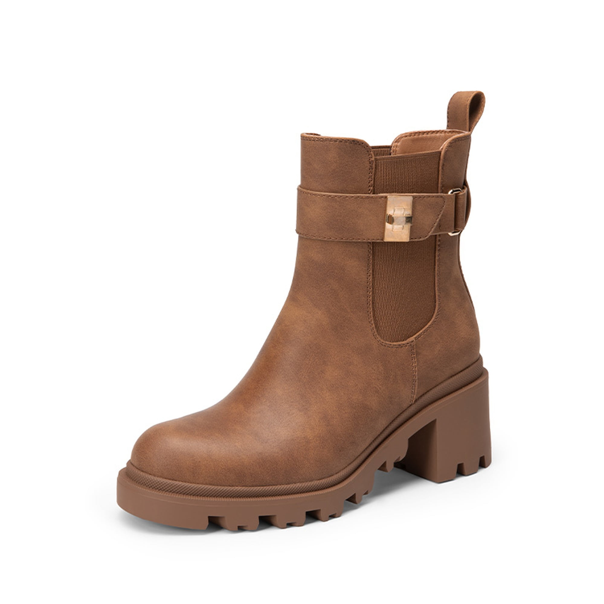 Chunky Heel Ankle Boots