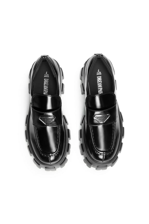 Women's Chunky Loafers Platform Comfortable Slip-On Dressy Business Casual Fashion Outfit Loafer Shoes