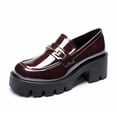 thumbnail image 1 of BURUDANI Women's Chunky Loafers Platform Comfortable Slip-On Dressy Business Casual Fashion Outfit Loafer Shoes, 1 of 6