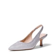 thumbnail image 1 of DREAM PAIRS Women’s Closed Toe Kitten Heels Pointed Toe Slingback Low Heels Dress Bridal Wedding Pumps Shoes, 1 of 7