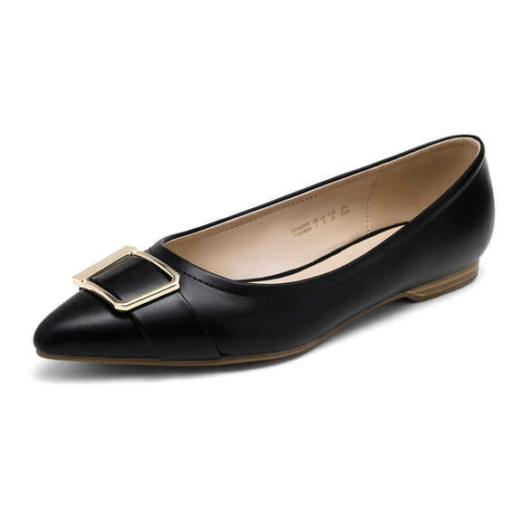 DREAM PAIRS Women’s Comfortable Ballet Dressy Work Pointed Toe Flats Shoes BLACK SDFA229W size 7
