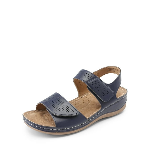 DREAM PAIRS Women's Comfortable Dressy Flats Sandals Open Toe One Band Casual Walking Sandals for Summer