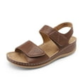 thumbnail image 1 of DREAM PAIRS Women's Comfortable Dressy Flats Sandals Open Toe One Band Casual Walking Sandals for Summer, 1 of 6