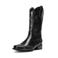 thumbnail image 1 of DREAM PAIRS Women's Cowboy Boots Mid Calf Cowgirl Boots Embroidery Stitched Square Toe Western Boots Wide Width, 1 of 6